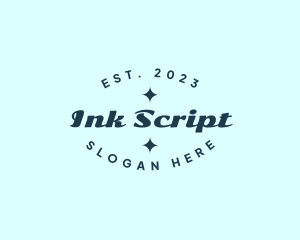 Funky Script Business logo design