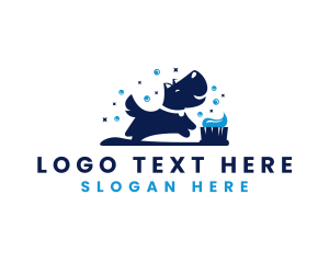 Pup - Pet Dog Toothbrush logo design