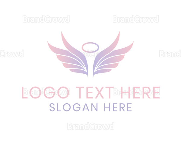 Angelic Wings Halo Logo