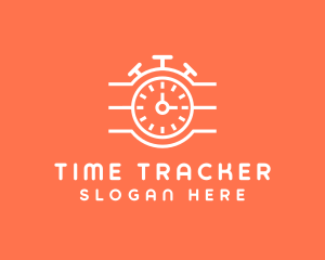 Timer Stopwatch Clock logo design