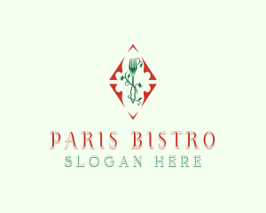 Fork Vegetarian Dining logo design