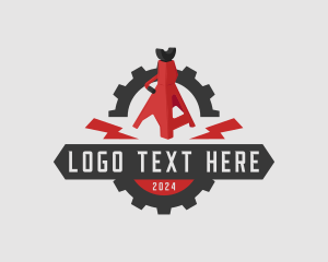 Thunder - Mechanic Tool Jack Stand logo design