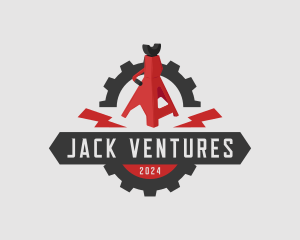 Mechanic Tool Jack Stand logo design