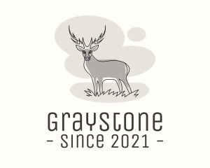 Gray - Gray Wild Deer logo design