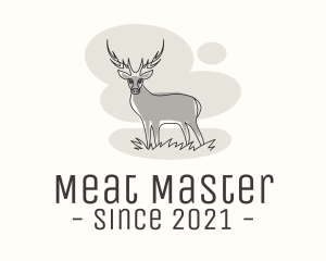 Gray Wild Deer logo design