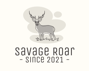 Gray Wild Deer logo design