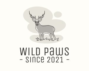 Gray Wild Deer logo design