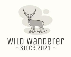 Gray Wild Deer logo design