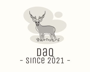 Gray Wild Deer logo design