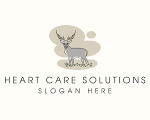 Gray Wild Deer logo design