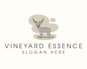 Gray Wild Deer logo design