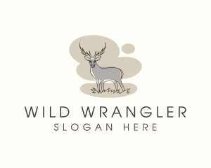 Gray Wild Deer logo design