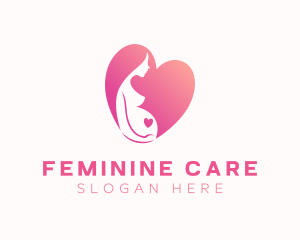 Gynecology - Pregnant Mother Heart logo design