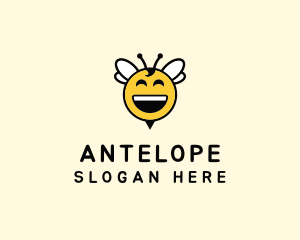 Kid - Happy Bee Insect logo design