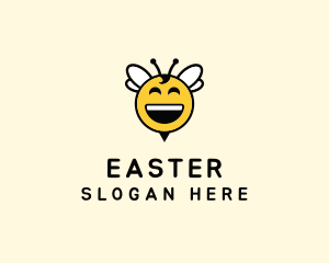 Navigation - Happy Bee Insect logo design