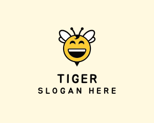 Child - Happy Bee Insect logo design