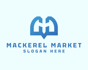 Marketing Insurance Letter M logo design