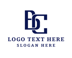 Letter Kk - Business Letter BC Monogram logo design