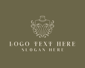 Wardrobe - Elegant Fashion Mannequin logo design