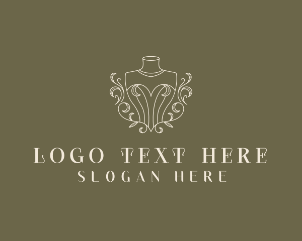 Fashion - Elegant Fashion Mannequin logo design