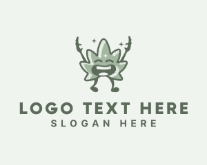 Character - Weed Marijuana Cannabis logo design