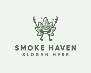 Weed Marijuana Cannabis logo design