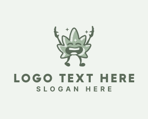 Smoker - Weed Marijuana Cannabis logo design