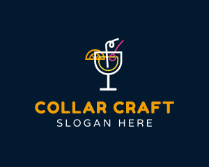 Pub Cocktail Drink logo design