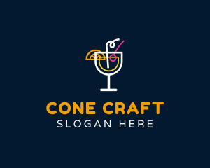 Pub Cocktail Drink logo design