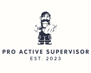 Supervisor - Construction Supervisor Handyman logo design