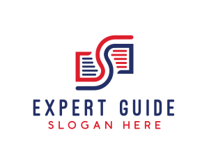 Guide - Pages Letter S logo design