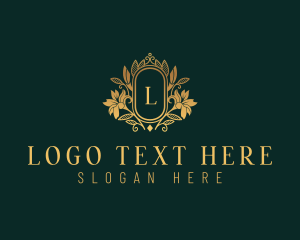 Luxury - Stylish Wedding Floral logo design