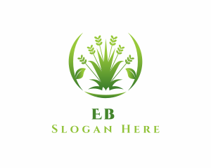 Grass Garden Landscape Logo