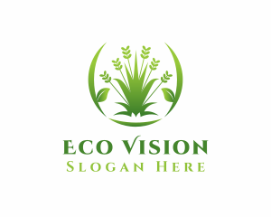 Grass Garden Landscape logo design