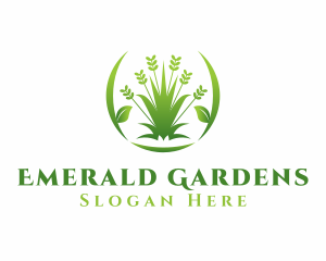 Grass Garden Landscape logo design