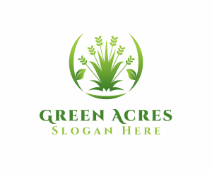 Grass Garden Landscape logo design
