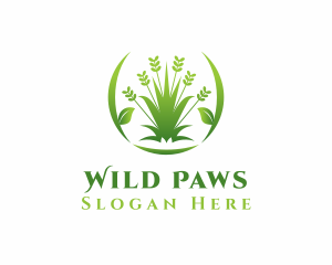 Grass Garden Landscape logo design