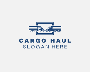 Trailer Truck Logistics  logo design