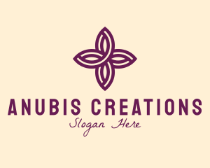 Purple Flower Spa logo design