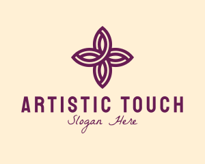 Purple Flower Spa logo design