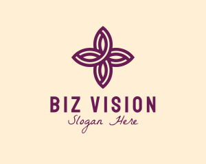 Purple Flower Spa logo design