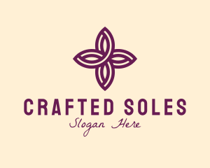 Purple Flower Spa logo design