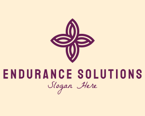 Purple Flower Spa logo design