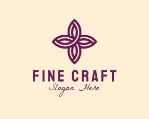 Purple Flower Spa logo design