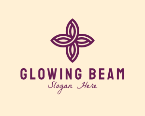 Purple Flower Spa logo design