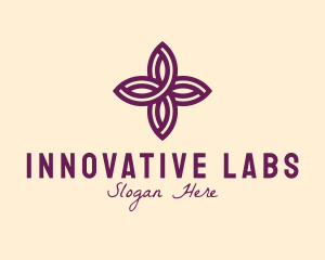 Purple Flower Spa logo design