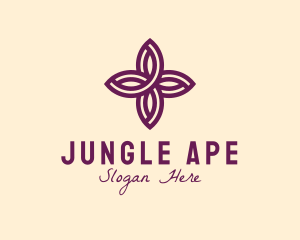 Purple Flower Spa logo design