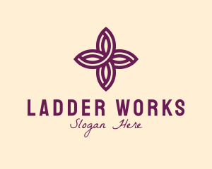 Purple Flower Spa logo design