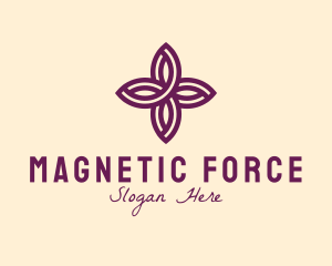 Purple Flower Spa logo design