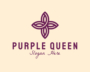 Purple Flower Spa logo design